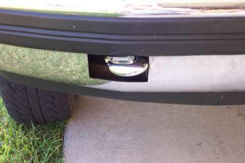 1992 Ford Bronco - Close-up of one of the hooks