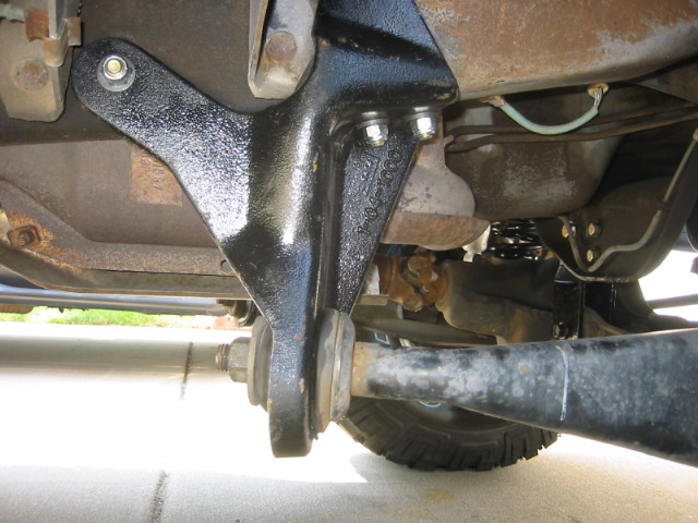 Right front radius arm drop down bracket