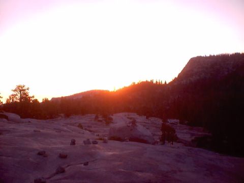 1976 Ford F-100 - Sun setting just left of Devil's Peak.