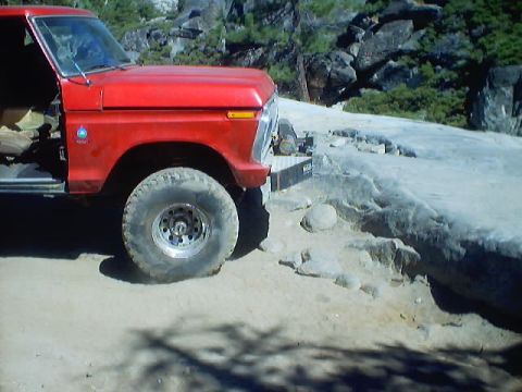 1976 Ford F-100 - Finally back on the trail heading out of the Little Sluce.