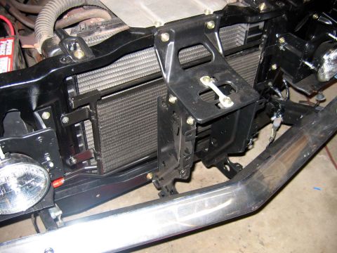 1971 Ford Ranchero - This trans cooler is actually an oil cooler from a new Dodge Dakota. It's weird how nicely it fits in a 33 year old Ranchero. Finally, Dodg…