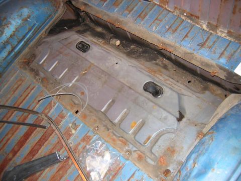 1971 Ford Ranchero - I pulled off the shock access panel in the bed to find,...no rust whatsoever. All you guys that have spent days and days fixing the rust th…