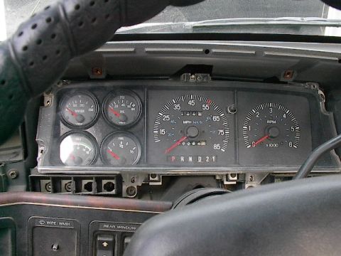 1989 Ford Bronco - my custom gauge installation