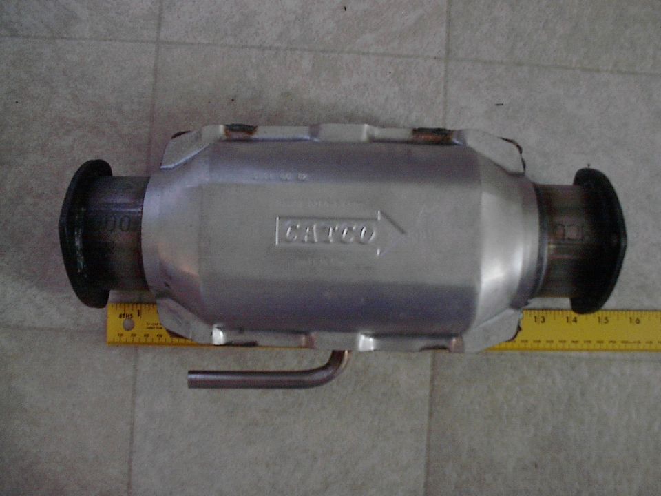 3" Catco with JCW 3" header flanges welded to both ends.  Note it's still only 14" long with the flanges.