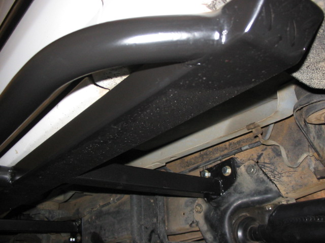 one side mounted.  These took more time to install as I had to unbolt the radius arms to fit them to the frame.