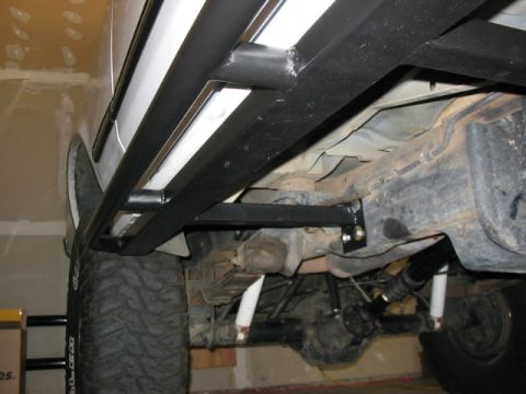 1995 Ford Bronco - I did end up using a backing plate on the inside of the frame made of 3/16" steel on the rear legs of both sides.