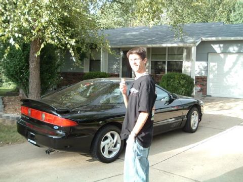 1995 Ford Probe - Me eating ice cream in front of it the day we bought it.