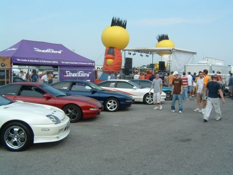 1994 Ford Probe - My car and some MOPOC guys at NOPI Race Wars 2003