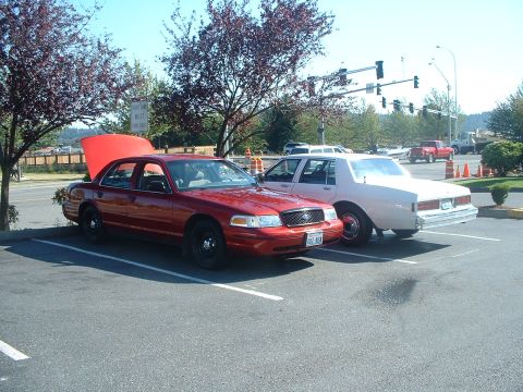 1999 Ford Crown Victoria - The day of the convoy in Issaquah, WA going to the EVOOA show in Post Falls.