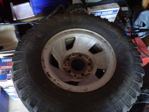 1993 Ford Bronco - This photo shows a tire and wheel, not a 1993 Ford Bronco.