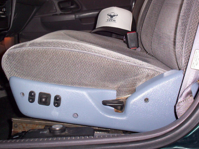 After replacement of the driver's seat side panel.