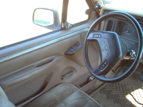 1983 Ford Bronco - The panel is very tight against the lower A-pillar, and actually presses into the dash pad (which means the hinges have to be adjusted inwa…