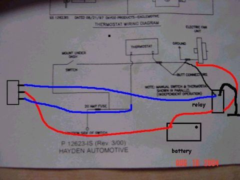 1986 Ford Bronco - electric fan digram
