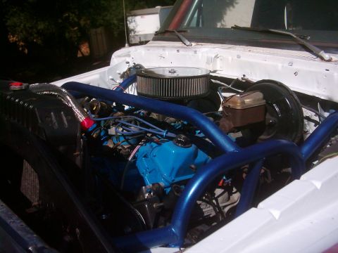 1978 Ford Bronco - Engine cage all painted