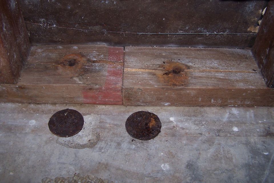 So rusted that they popped right out