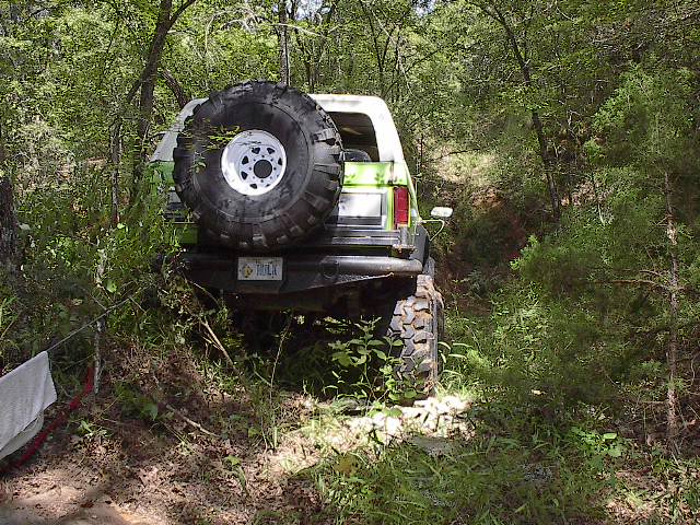 This is the little trail that stuck me, you can see the winch cable on the back.