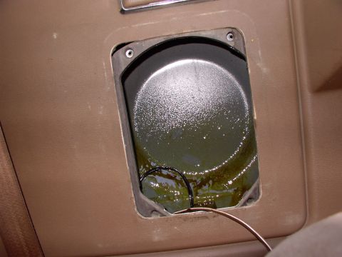 1986 Ford Bronco - See no holes, extra drilling or hatcheting of the interior panels is required ! Someday, the next owner, or me, can put the stock speaker g…