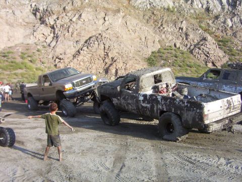 2000 Ford F-450 - Ed and me on the Dodge