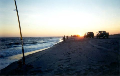 1996 Ford Bronco - Great Gun Beach west of Moriches Inlet