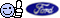 1995 Ford Bronco - A pixelated smiley face and the Ford logo are shown in this image.