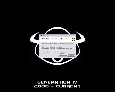 1993 Ford Taurus - A "TAURUS-1.SCR" error message is displayed on a black background with a stylized bull logo.