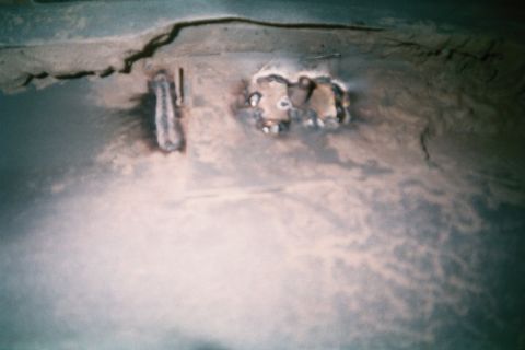 1990 Ford Bronco - The hole was kinda big. I think mud was holding the bolt in place.