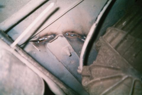 1990 Ford Bronco - This had to be welded from under the rig. It was a single crack about 7"s long!