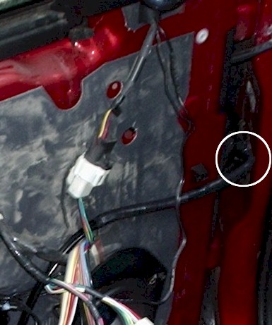 2001 Ford Taurus - driver's side cable in the door