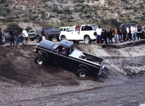 2000 Ford F-450 - Gil behind the wheel of pop's truck