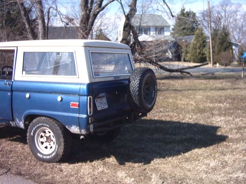 1976 Ford Bronco - New Rear Bumper with tire rack