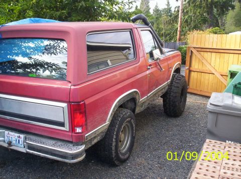 1983 Ford Bronco - This 1983 Ford Bronco is equipped with a snorkel and off-road tires.