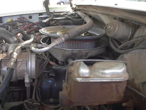 1982 Ford Bronco - Here is the second angle of the ghetto fabbed intake.