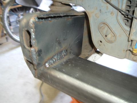 1989 Ford Bronco - This image shows a custom welded steel frame component, not a complete vehicle.