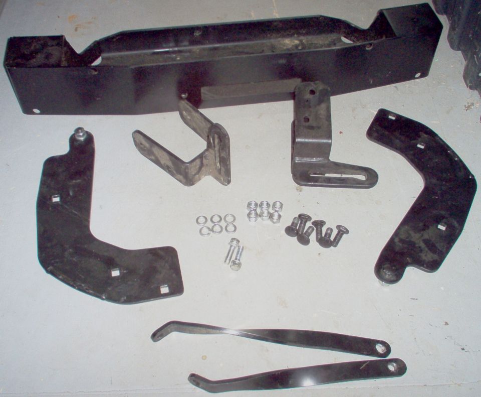 SOLD Winch Mount for Disco2 (and possibly Disco).  I think it's complete, but what you see is what you get.  Used only 1 week in a parking lot for demonstration, then stored for a few years.