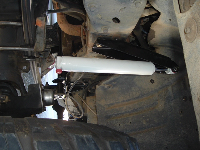 turn your head, front shock mount. left over from TTB lower and stock f250 upper