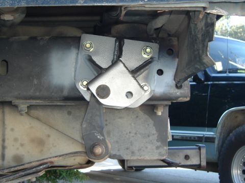 1989 Ford Bronco - Sky Manufacturing shackle flip kit. the flip is good for about 4.5" of lift. its uber easy to install too.