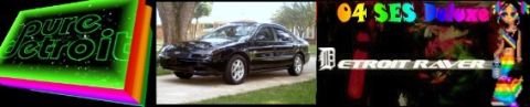 2004 Ford Taurus - A black sedan is parked in front of a house. The image also contains text and graphics on the right side.