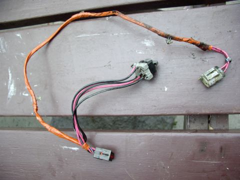 1986 Ford Bronco - Another shot of harness. It unplugs easily when you find it.