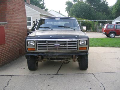 1980 Ford Bronco - A frontal view.