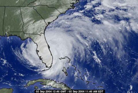 1993 Ford Bronco - Hurricane over Florida, September 5, 2004, 11:46 AM EDT.