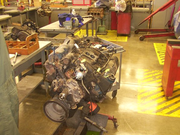 AC compressor removed