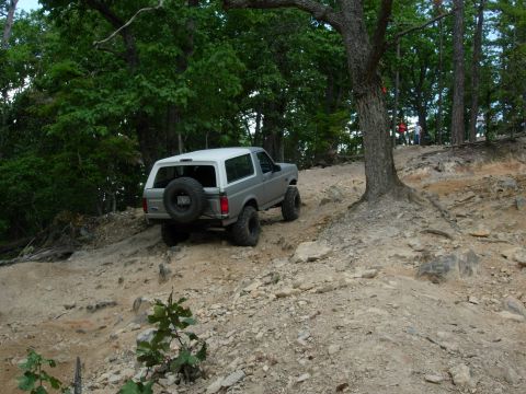 1995 Ford Bronco - With no rock protection, I wussed and took the easy way up.