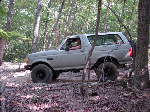 1995 Ford Bronco - Some of the tight forest stuff.