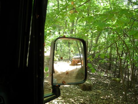 1995 Ford Bronco - Exactly what a jeep needs to see in the mirror.