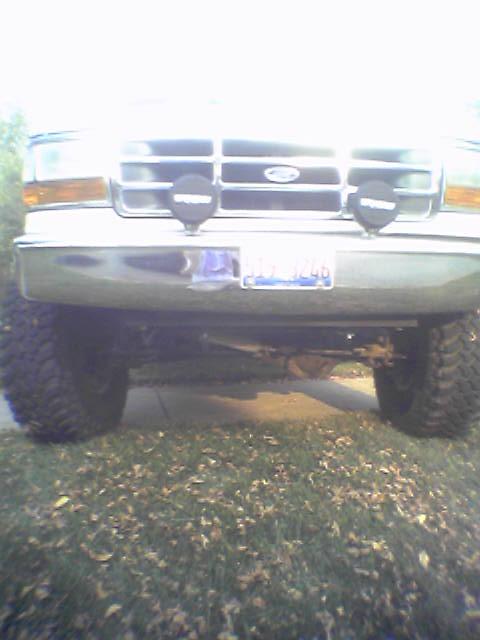 1993 Ford Bronco - Front view of a 1993 Ford Bronco, showing the grille and bumper details.