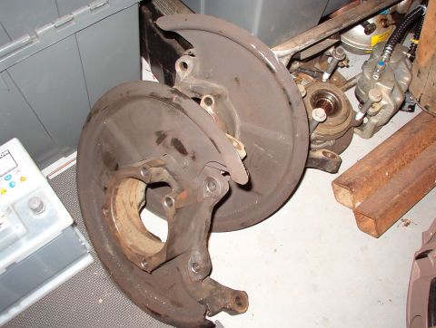 1983 Ford Bronco - SOLD Steering knucles for D2 USED including brake shields