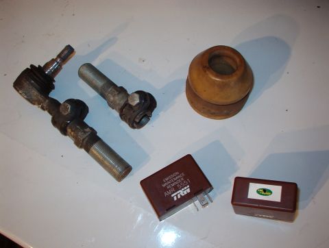 1983 Ford Bronco - SOLD Tie rod end & adjusting sleeves for D2 USED; service interval reminder relays for D1 USED; Axle bumpstops for RR USED