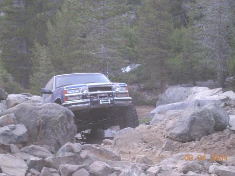 1994 Ford Bronco - just passed the first water and where we camped last time is this fun little section