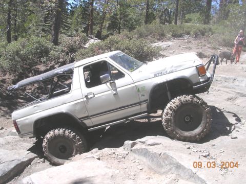 1994 Ford Bronco - another shot of dave back on driveline hill