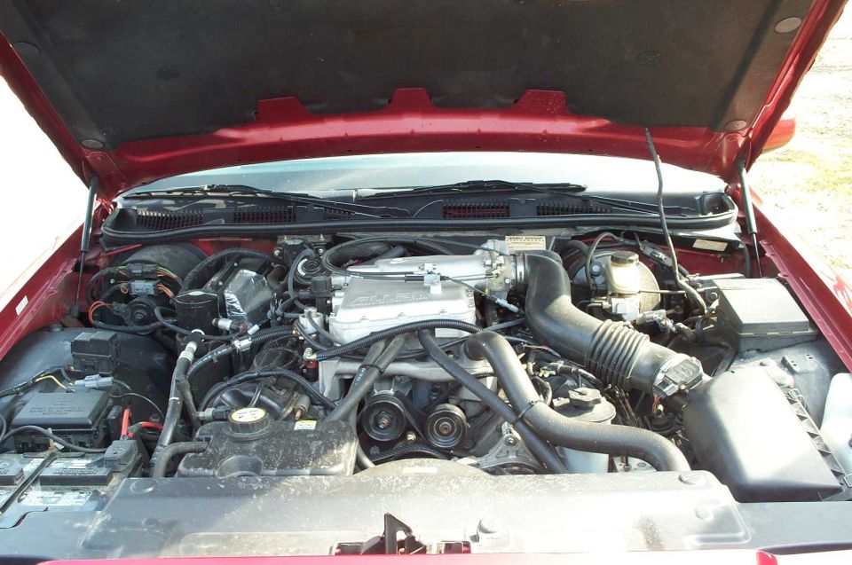 Then Kenny Brown Panther engine bay. Note the supercharger.